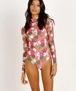 Acacia One Pieces>Ehukai Rashguard One Piece Lei Day