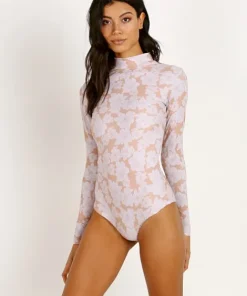 Acacia One Pieces>Ehukai Rashguard One Piece Naked Magnolia