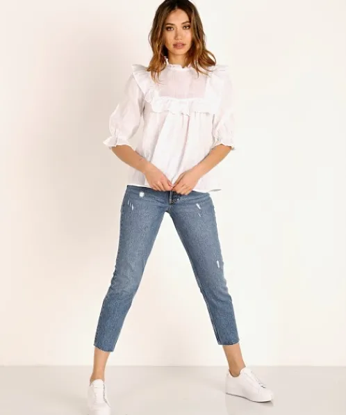 Acacia Tops>Leblon Top White