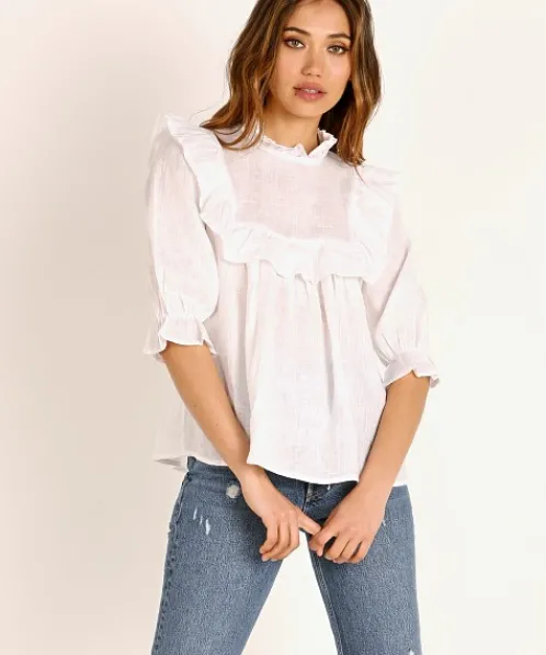 Acacia Tops>Leblon Top White