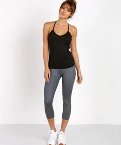 alo Tops>Link Up Bra Tank Black