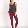 alo Tops>Twist Tank Charcoal