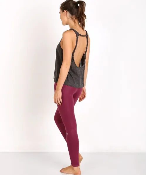 alo Tops>Twist Tank Charcoal