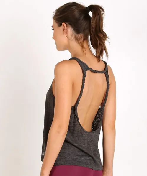 alo Tops>Twist Tank Charcoal