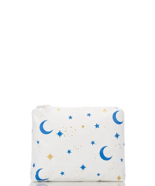 Aloha Accessories>Aegean Nights Small Splash Proof Zipper Bag Cerulean