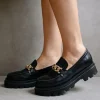 ALOHAS Flats>Track Loafer Total Black