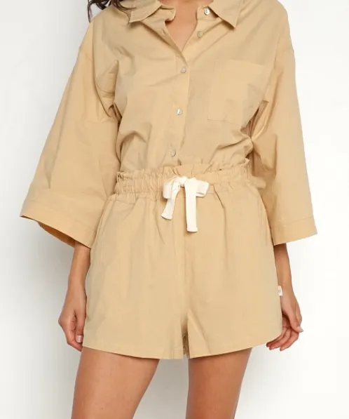 Araminta James Shorts | Tops>Biarritz Set Tan
