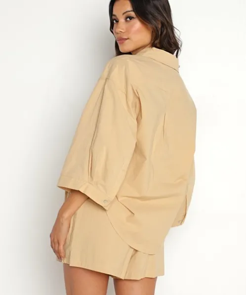 Araminta James Shorts | Tops>Biarritz Set Tan