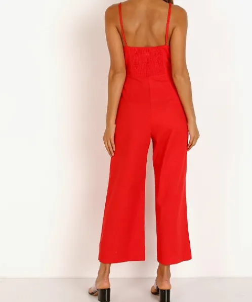 ASTR the Label Dresses>Izzy Jumpsuit Red