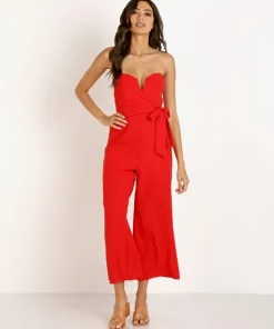 ASTR the Label Dresses>Zion Jumpsuit Fire Red