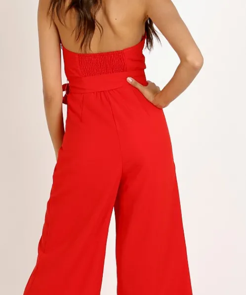 ASTR the Label Dresses>Zion Jumpsuit Fire Red