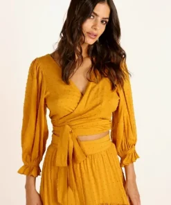 Auguste the Label Tops>Frida Blouse Ocher