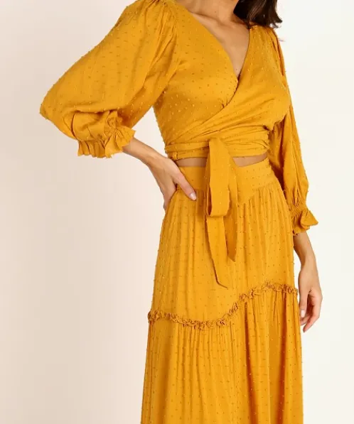 Auguste the Label Tops>Frida Blouse Ocher