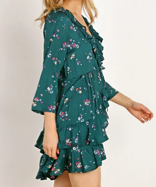 Auguste the Label Dresses>Grace Mini Dress Emerald