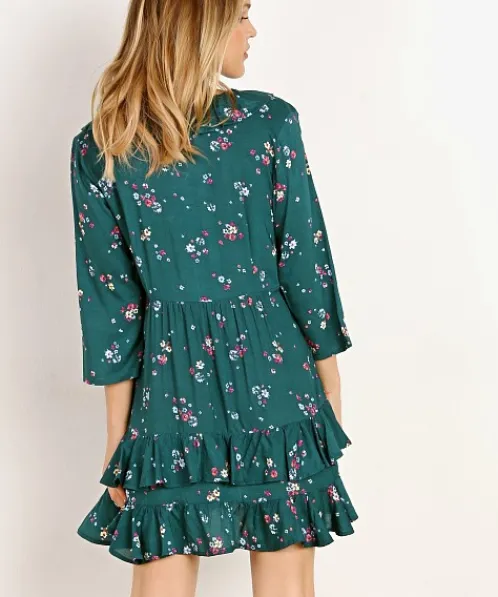 Auguste the Label Dresses>Grace Mini Dress Emerald