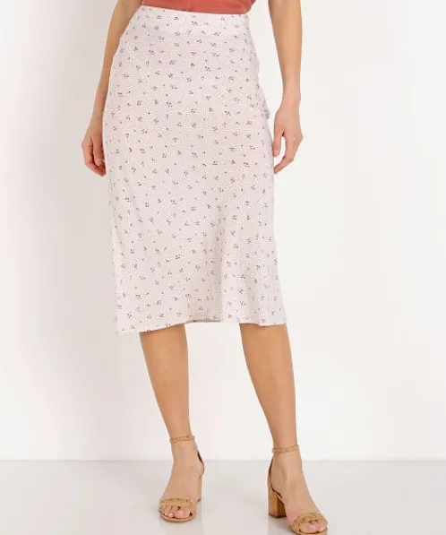 Auguste the Label Skirts>Jasmine Bias Slip Midi Skirt Cream