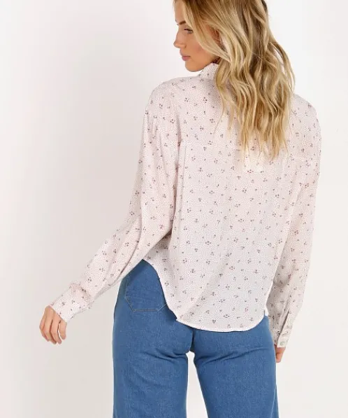 Auguste the Label Tops>Jasmine Tie Shirt Cream