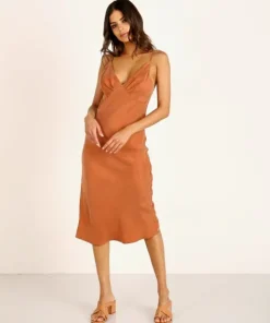 Auguste the Label Dresses>Keepsake Midi Dress Rust