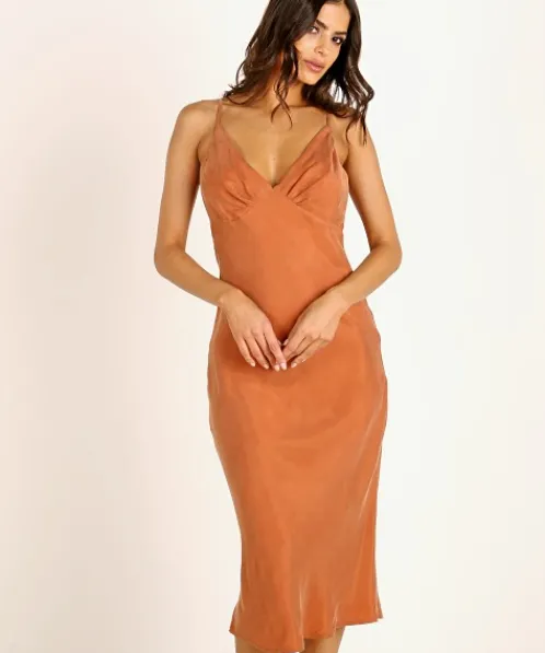 Auguste the Label Dresses>Keepsake Midi Dress Rust