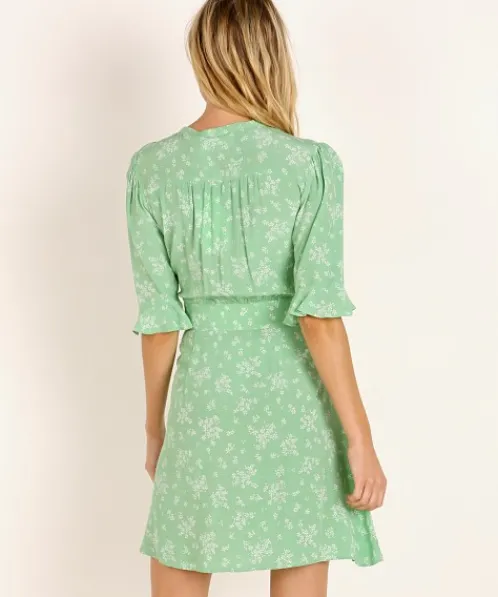 Auguste the Label Dresses>Maeve Mimi Mini Dress Vibrant Green