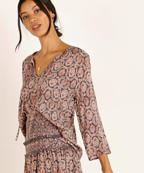 Auguste the Label Tops>Montague Alex Blouse Ink