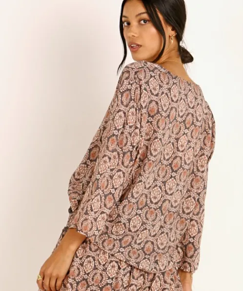 Auguste the Label Tops>Montague Alex Blouse Ink