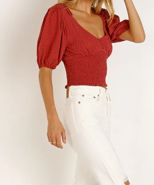 Auguste the Label Tops>Pippi Juliette Blouse Rust