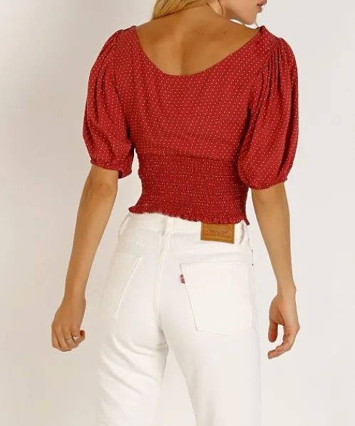 Auguste the Label Tops>Pippi Juliette Blouse Rust