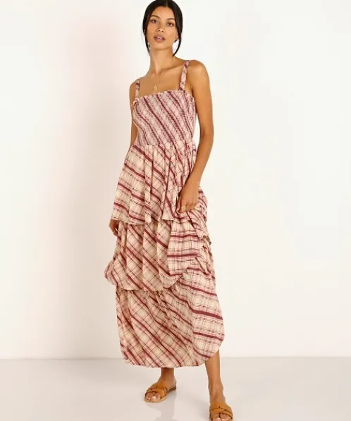 Auguste the Label Dresses>Sloane Lise Maxi Dress Plum