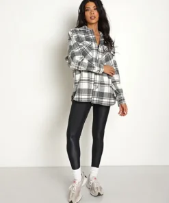 BB Dakota Jackets>Busy Season Jacket White Plaid
