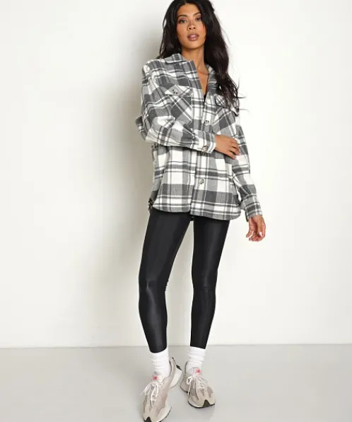 BB Dakota Jackets>Busy Season Jacket White Plaid