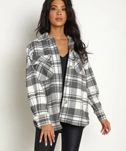 BB Dakota Jackets>Busy Season Jacket White Plaid