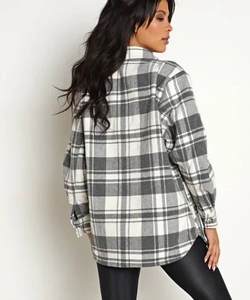 BB Dakota Jackets>Busy Season Jacket White Plaid