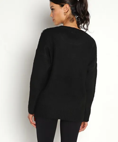 BB Dakota Knits>Drip Too Hard Sweater Black
