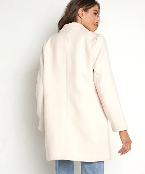 BB Dakota Jackets>Whiskey Business Coat Albaster