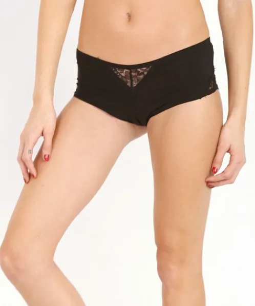 Beach Bunny Panties>Love Haus Neo Geo Boyshort Black