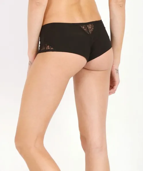 Beach Bunny Panties>Love Haus Neo Geo Boyshort Black