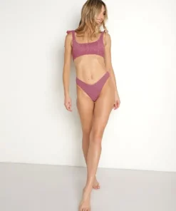 Beach Riot Bikinis>Vanessa Bikini Bottom Beetroot Purple Shine