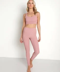 Beach Riot Bottoms>Ayla Legging Dusty Rose