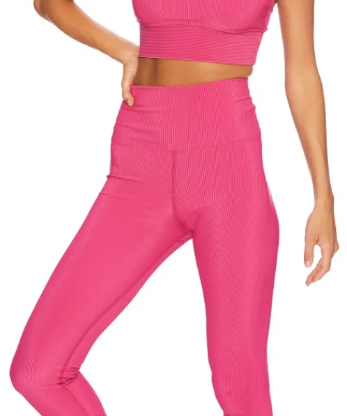 Beach Riot Bottoms>Ayla Legging Fuchsia