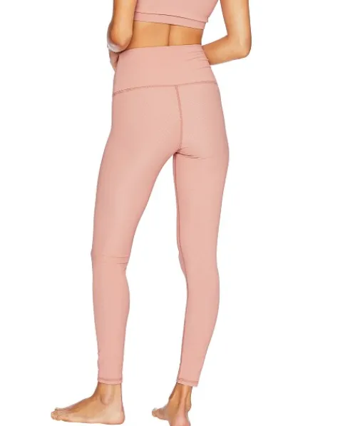 Beach Riot Bottoms>Ayla Legging Pink Rib