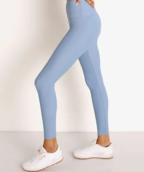 Beach Riot Bottoms>Ayla Legging Slate