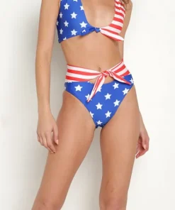 Beach Riot Bikinis>Emma Bikini Bottom Stars and Stripes