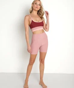 Beach Riot Sports Bras>Eva Top Sports Bra Oxblood