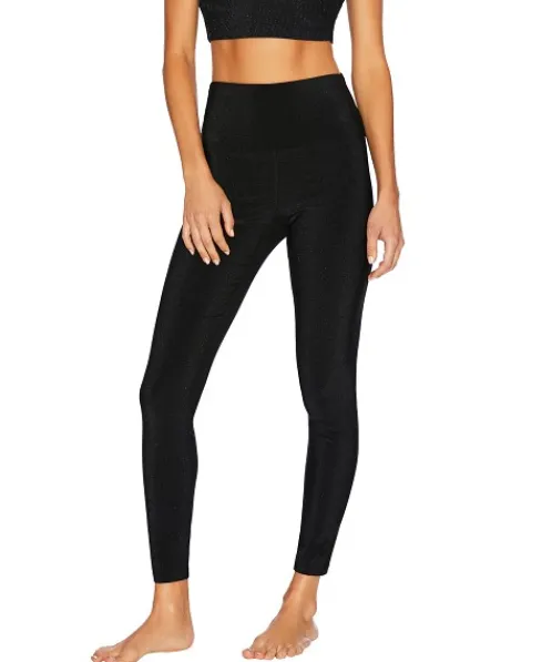 Beach Riot Bottoms>Glitter Ayla Legging Black Glitter
