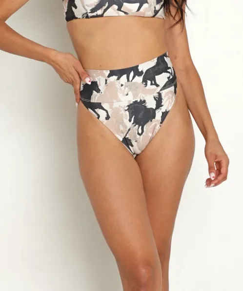 Beach Riot Bikinis>Highway Bikini Bottom Taupe Horse