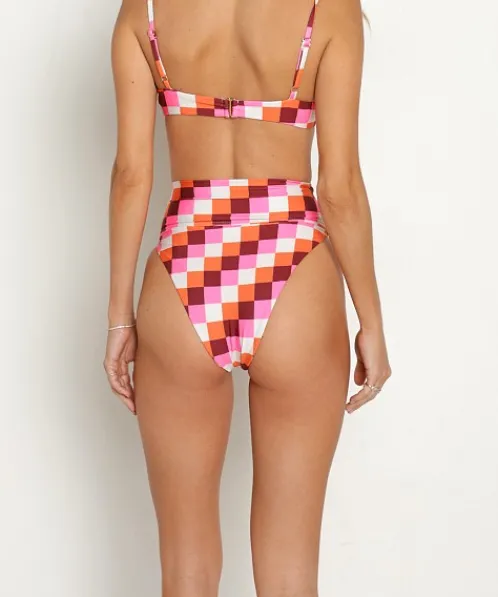 Beach Riot Bikinis>Highway Bottom Sangria Checkers