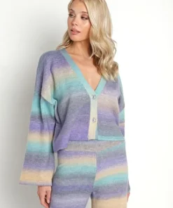 Beach Riot Knits>Judith Cardigan Top Orchid Tint
