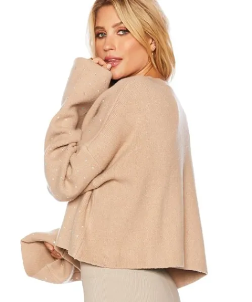 Beach Riot Knits>Judith Cardigan Top Taupe