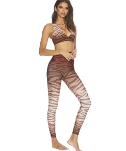 Beach Riot Sports Bras>Kelly Sports Bra Rust Zebra